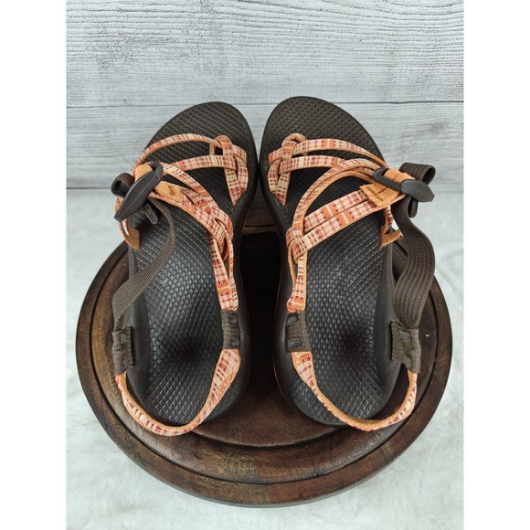 Chaco Z1 Sport Classic Sandals Single Strap Orange/Brown Women's Size 8 - Picture 7 of 9